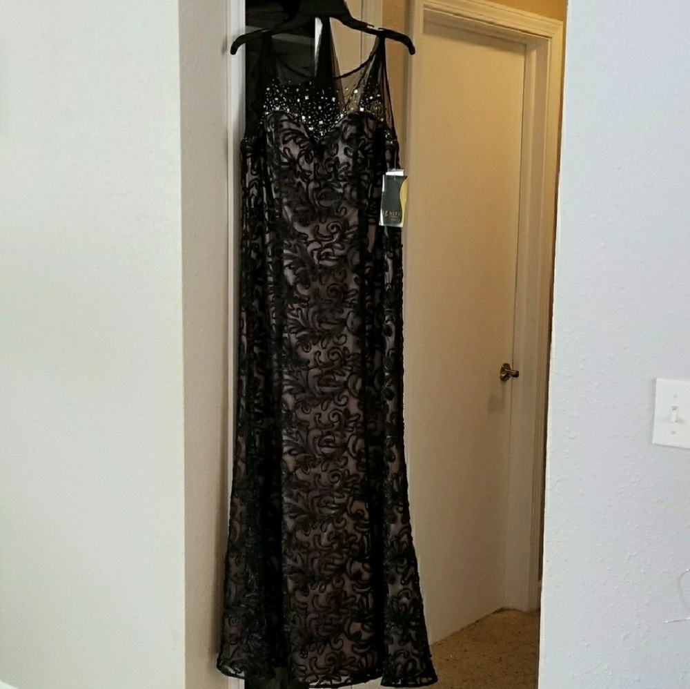 Ignite Evenings by Carollin Beaded Illusion Gown